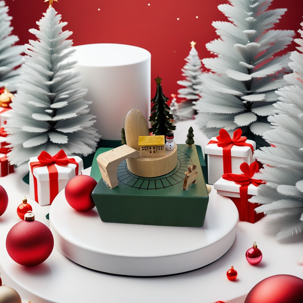 High-end wooden music box and music box as souvenirs and creative gifts details Picture
