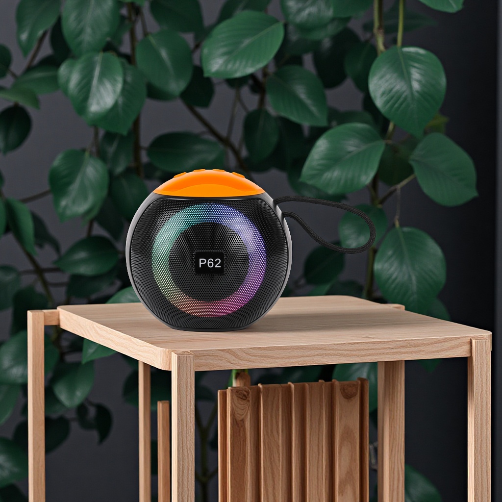 New cross-border Bluetooth portable wireless speaker with ultra-long battery life, waterproof and dustproof stand, subwoofer speaker Item Picture