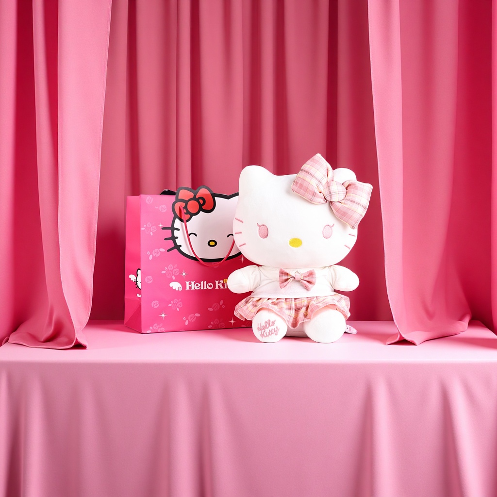 正版hellokitty毛绒玩偶凯蒂猫公仔可爱生日礼物女生闺蜜布娃娃