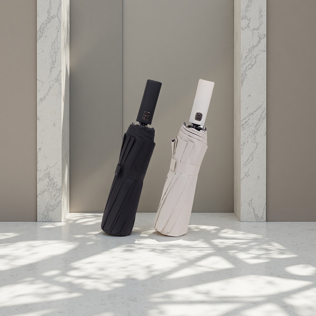 黑胶UV太阳伞晴雨两用全自动折叠伞防晒防紫外线高级感遮阳伞雨伞