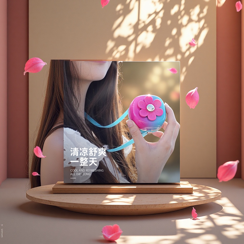 风扇/风扇学生挂脖户外/手持风扇/加湿器/扇叶细节图