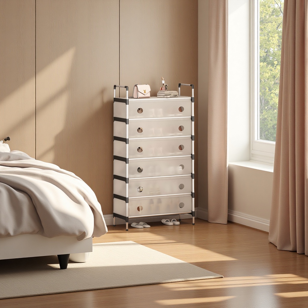 宿舍租房多层鞋架防尘收纳架简易鞋柜省空间神器鞋子整理架