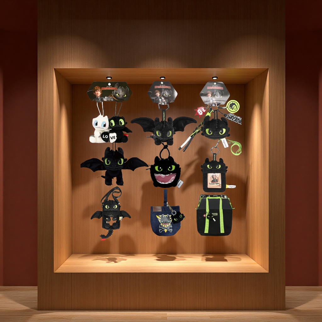 环球影城驯龙高手无牙仔夜煞光煞毛绒玩偶挂件书包吊饰正版公仔娃娃儿童礼物