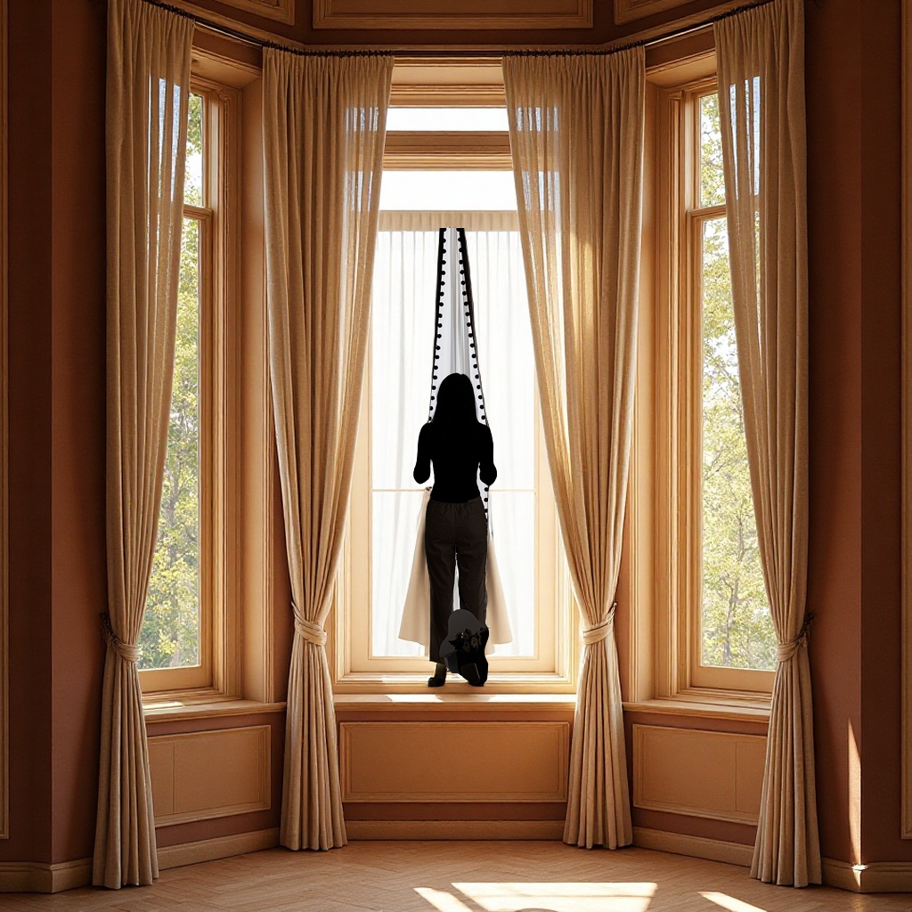 Downton Abbey French retro Chenille blackout curtains for bedrooms, bay Windows and balconies, finished fabric Chinese-style curtains details Picture