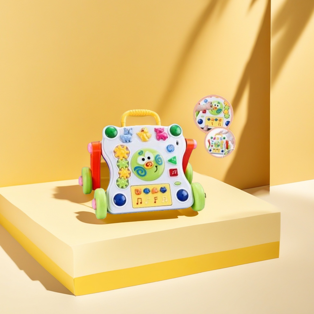 迪士尼学步车婴儿推车宝宝手推学步玩具礼盒适合周岁男女宝宝早教礼物婴儿推车婴儿推车推车