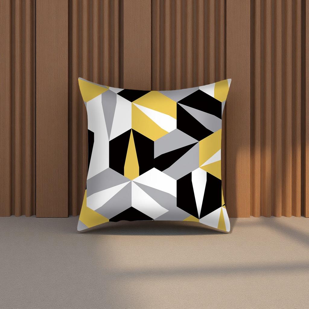 Cross-border exclusive simple geometric peach skin fleece pillowcase, Amazon bestseller home cushion case, wish AliExpress pillowcase Specification image