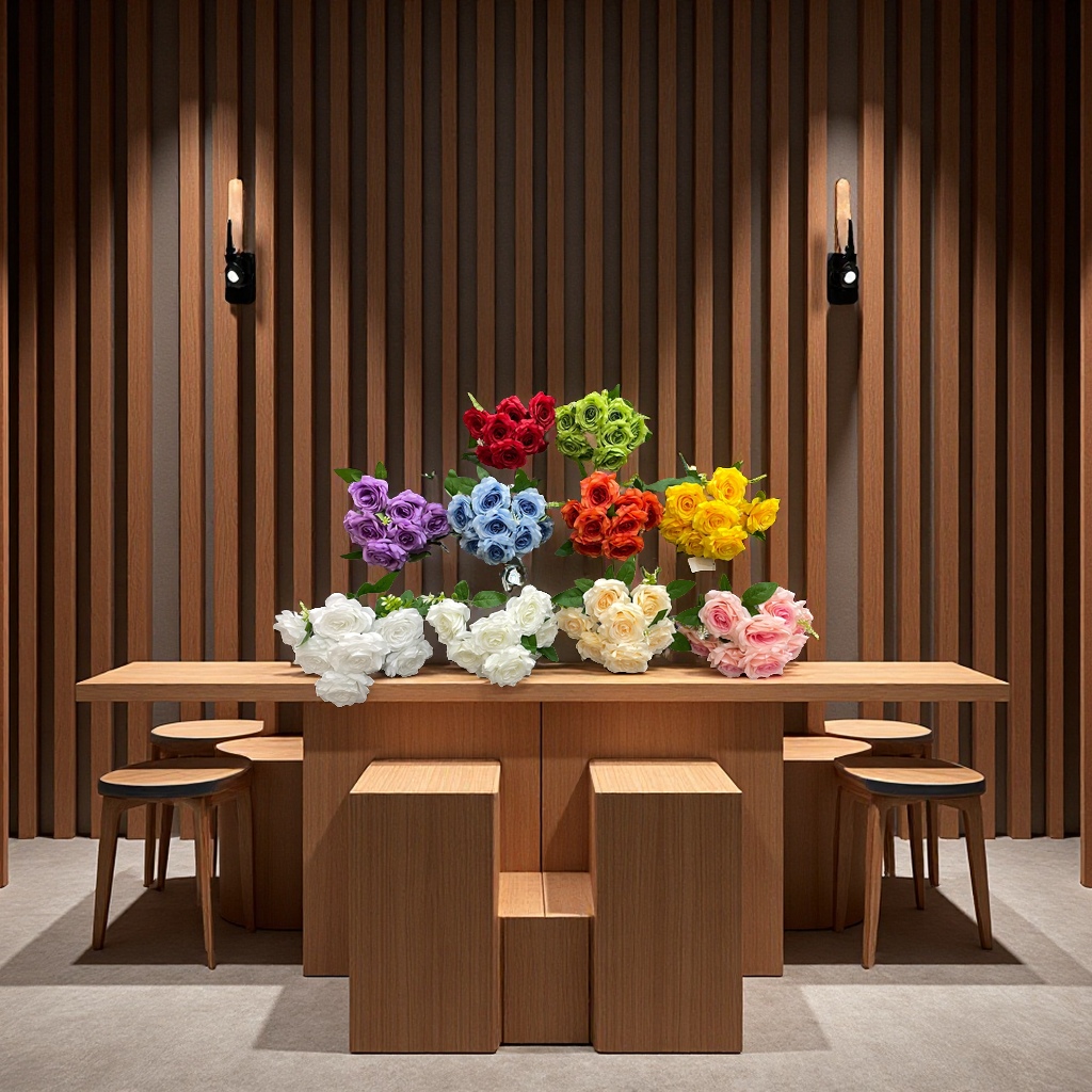 仿真花婚庆装饰家居摆件花卉布艺装饰品婚礼用花美丽装饰品