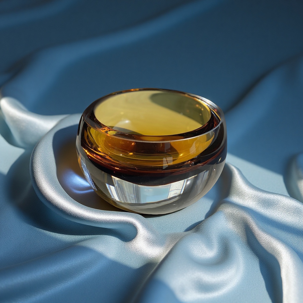 意大利设计师款轻奢琉璃玻璃花瓶酒店别墅插花装饰摆件花艺用品