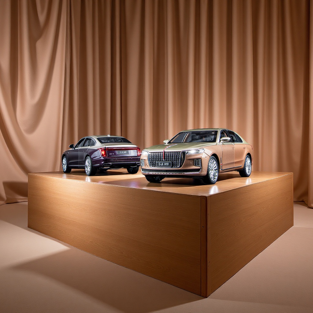 Chezhi 24352 Box set Hongqi H9 car Simulation Sound, Light and Rebound alloy model children's toy 1/24 car model Specification image
