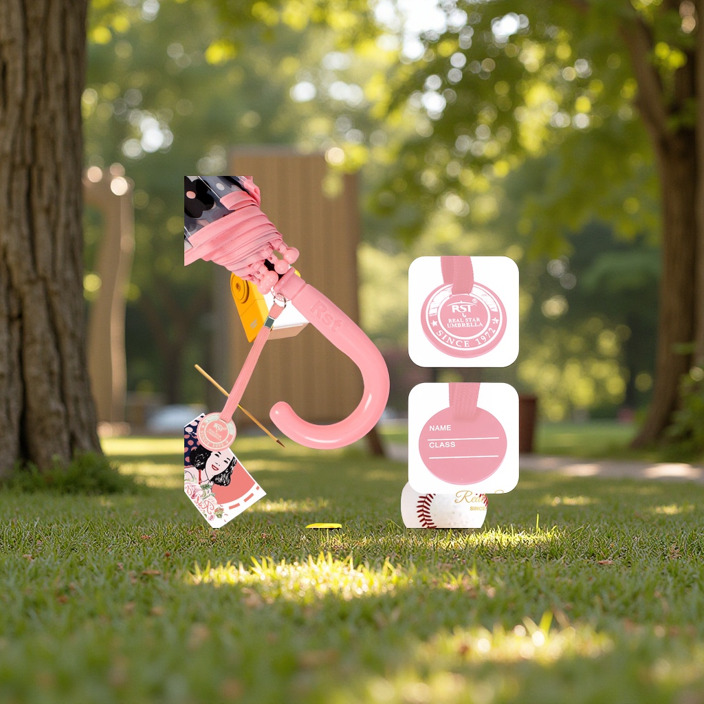 The new 24-year InS-style children's transparent umbrella with patterned bubble umbrella and cute arched 19-inch small flower umbrella is a children's rain gear details Picture