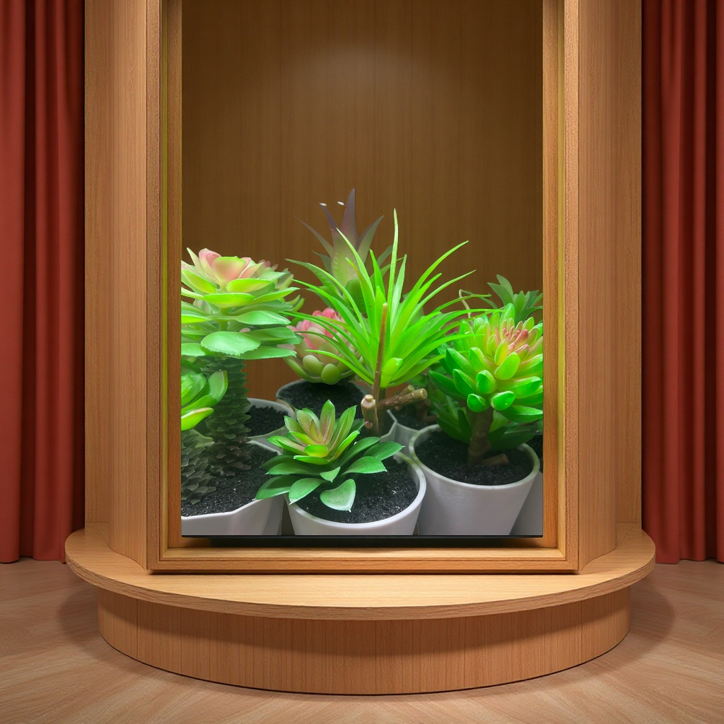 绿意盎然盆栽植物多肉绿植室内阳台盆景观赏植物健康易养护