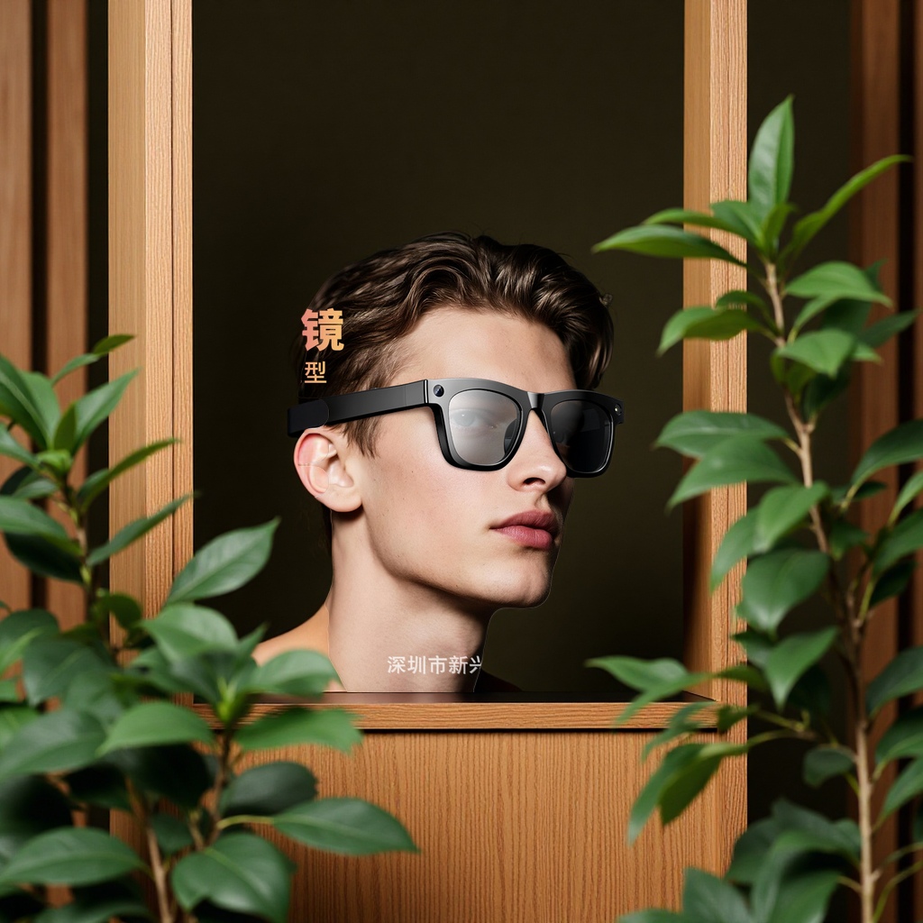 新款800W高清像素智能眼镜AI翻译录音录像蓝牙多功能人工智能眼镜
