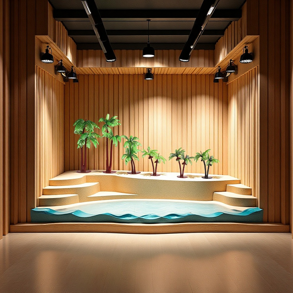 Factory direct supply of new coconut tree sand table models, green plant simulation handicrafts, resin in stock for wholesale Item Picture