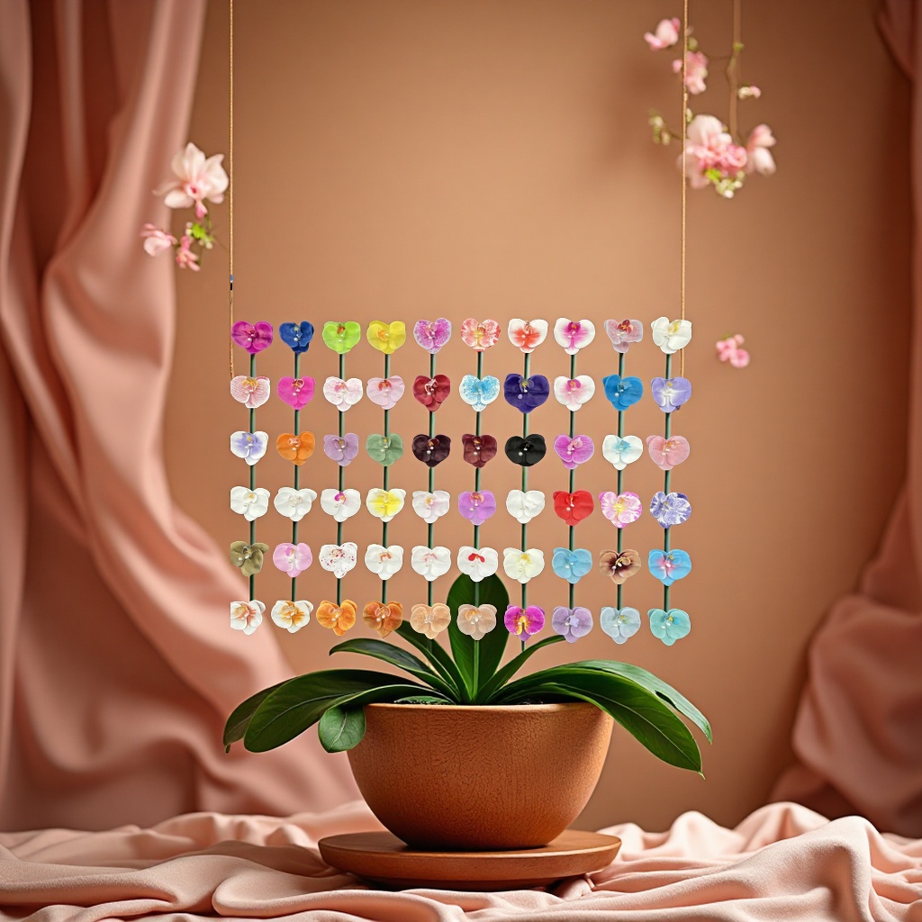 Phalaenopsis potted green plants, indoor living room and office ornamental flowers, fresh-cut flowers, evergreen throughout the four seasons