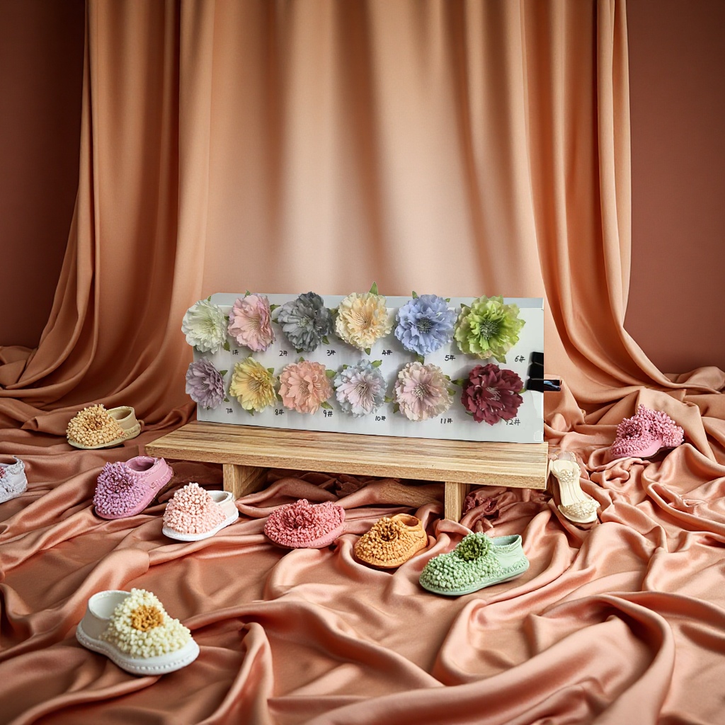 A variety of artificial flower options are available, including Raffia, knitted flowers, pu bouquets, head flowers, wedding flower arrangements, and home ornaments Application Scenario