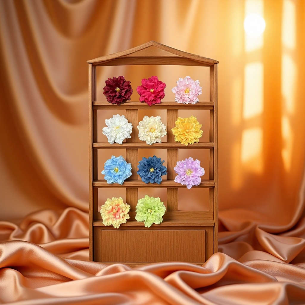 قطع مصنوعة من مزخرفة مزخرفة بأقمشة ملونة ومبتكرة Specification image