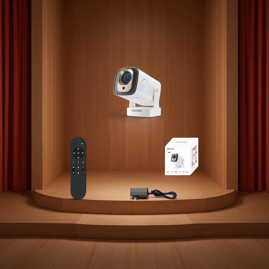The New Hy260pro Voice-Controlled Projector Is A True 1080P Mini Ultra-High-Definition Android Smart Auto-Focusing Portable Projector Item Picture