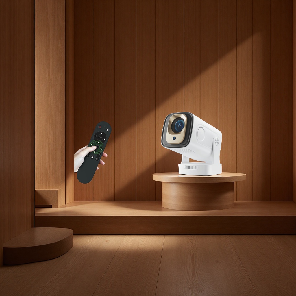 The New Hy260pro Voice-Controlled Projector Is A True 1080P Mini Ultra-High-Definition Android Smart Auto-Focusing Portable Projector details Picture