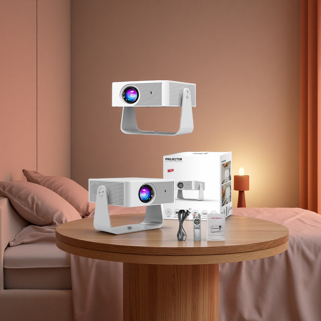 The 2025 New Model Y8s Wireless Projector Is A Mini Android Direct Projection White Wall Projector For Home Bedrooms, Featuring High Definition And Portability Item Picture