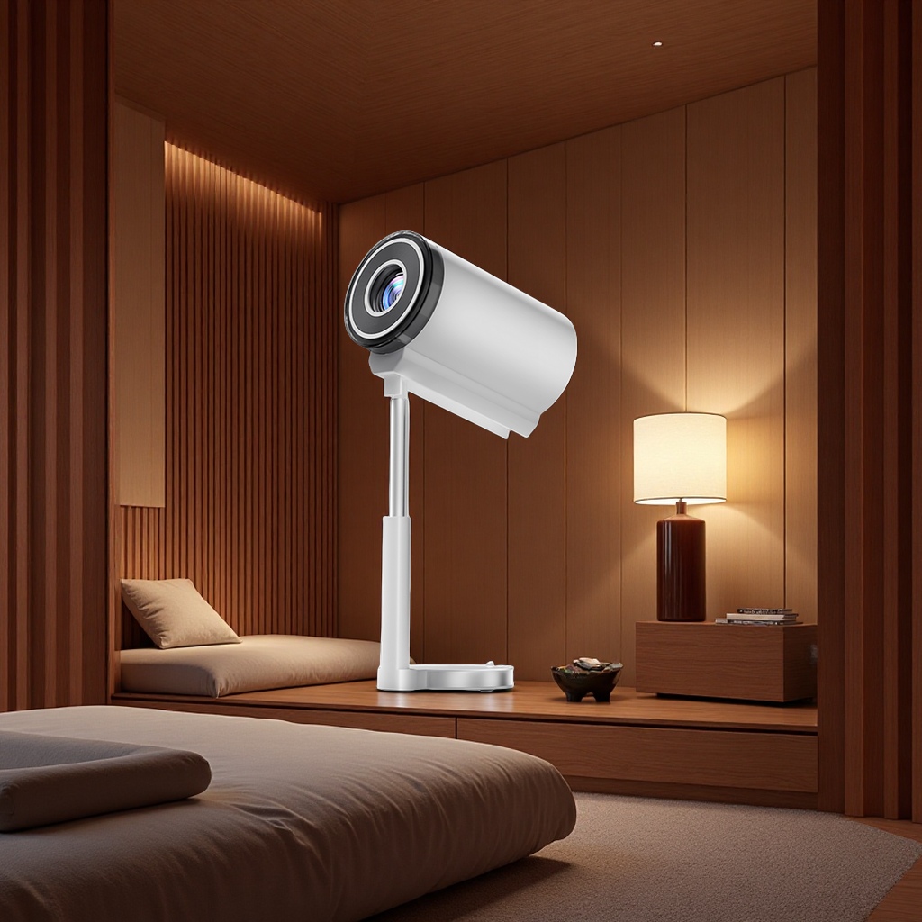 A Best-Selling Home Projector For Foreign Trade, Featuring Ultra-Clear Wall Projection For Bedrooms, And A Miniature Smart Audio-Visual Device That Can Display Mobile Phones And Computers On The Same Screen Item Picture