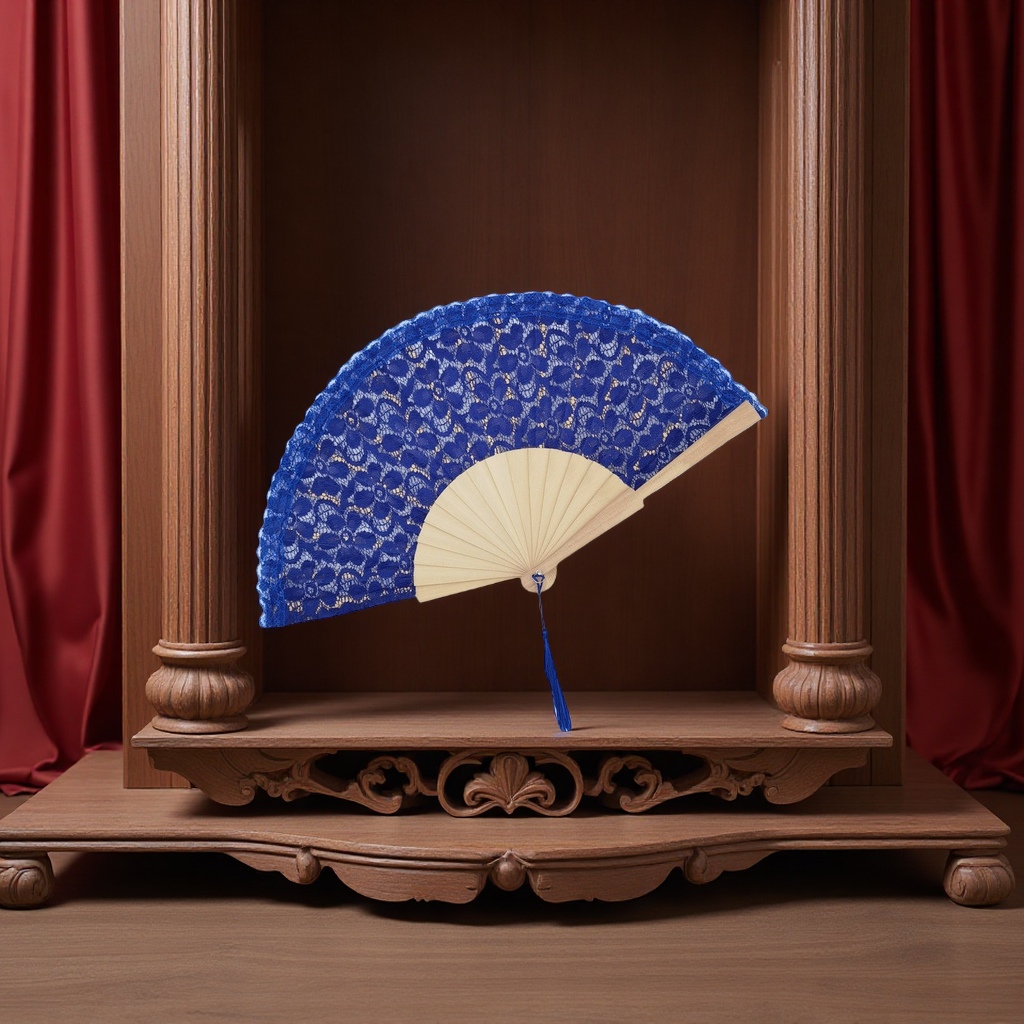 扇子/折扇子/塑料平板扇/扇子骨架/手工蚕丝扇白底实物图