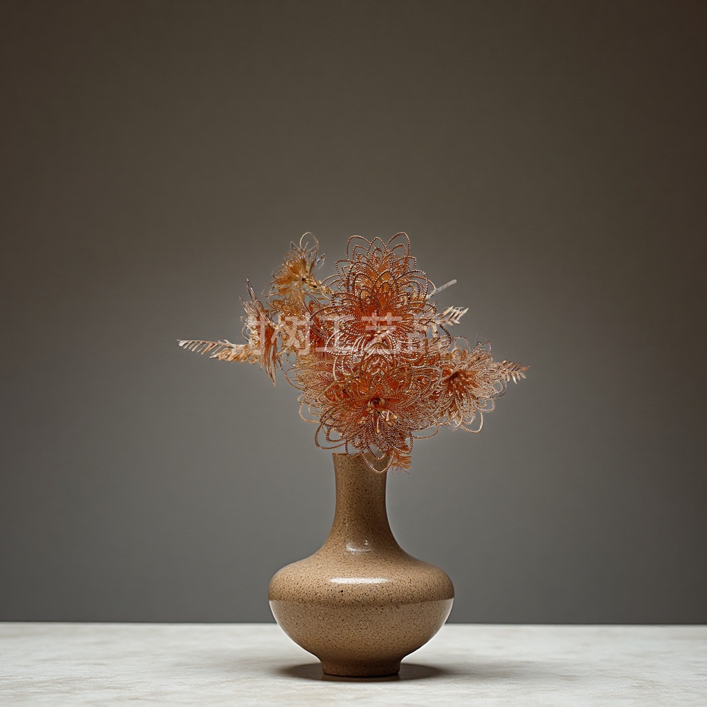 Golden artificial flowers, Christmas flowers, wedding decoration bouquets, bucket accessories, decorative floral arrangement supplies, artificial flowers, pu bouquets Specification image