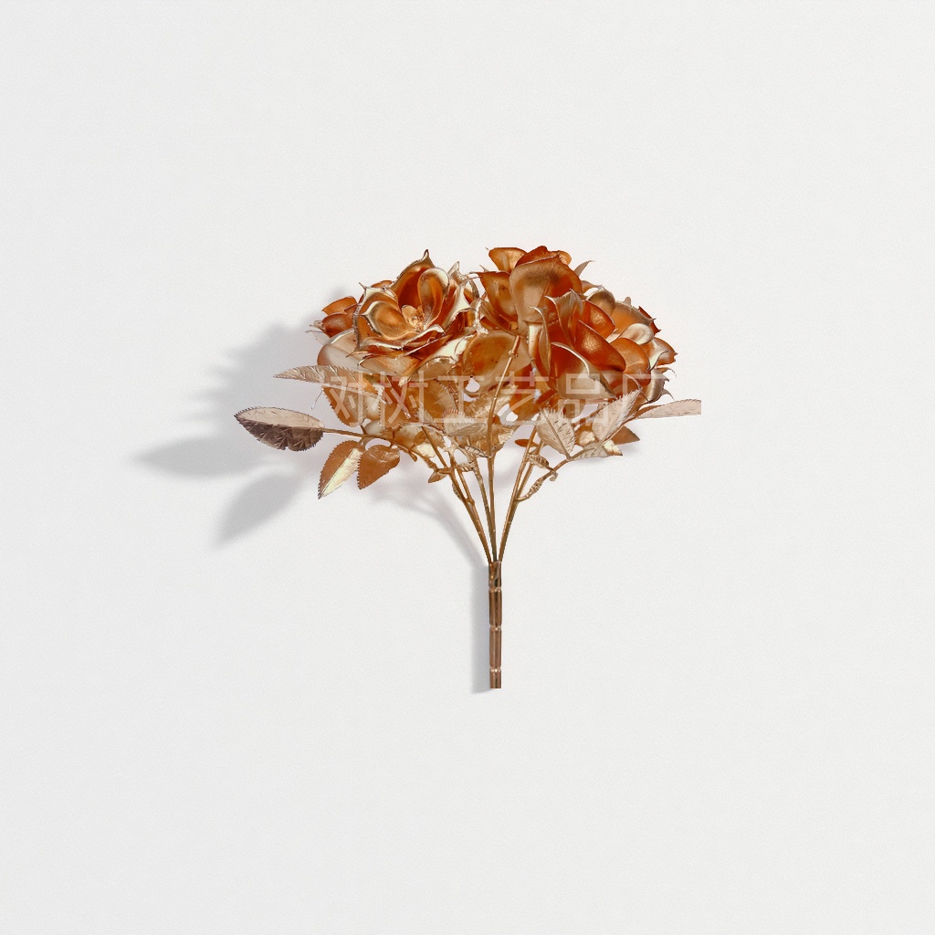 Flower golden handcrafted Christmas gifts, flower decoration, festival gifts, warm flower bouquets, Christmas trees, Christmas supplies, Christmas balls, Christmas fabric pendants Specification image