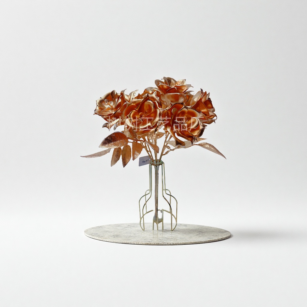 Flower golden handcrafted Christmas gifts, flower decoration, festival gifts, warm flower bouquets, Christmas trees, Christmas supplies, Christmas balls, Christmas fabric pendants Item Picture