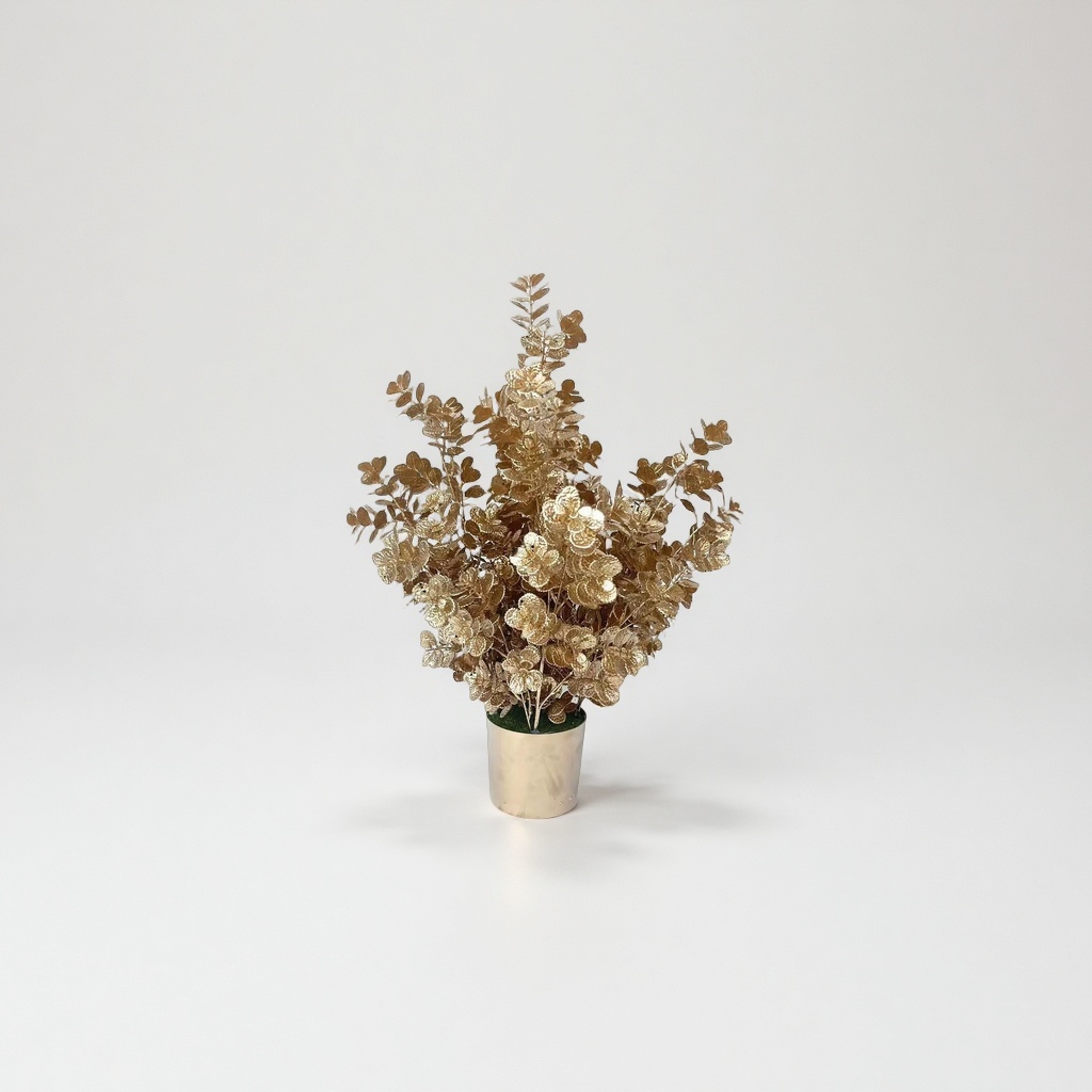 Christmas tree, money tree, fortune tree, mini potted plant, auspicious decoration, home feng shui ornaments, artificial flowers, plastic flowers, artificial flowers, artificial flowers, plastic Specification image