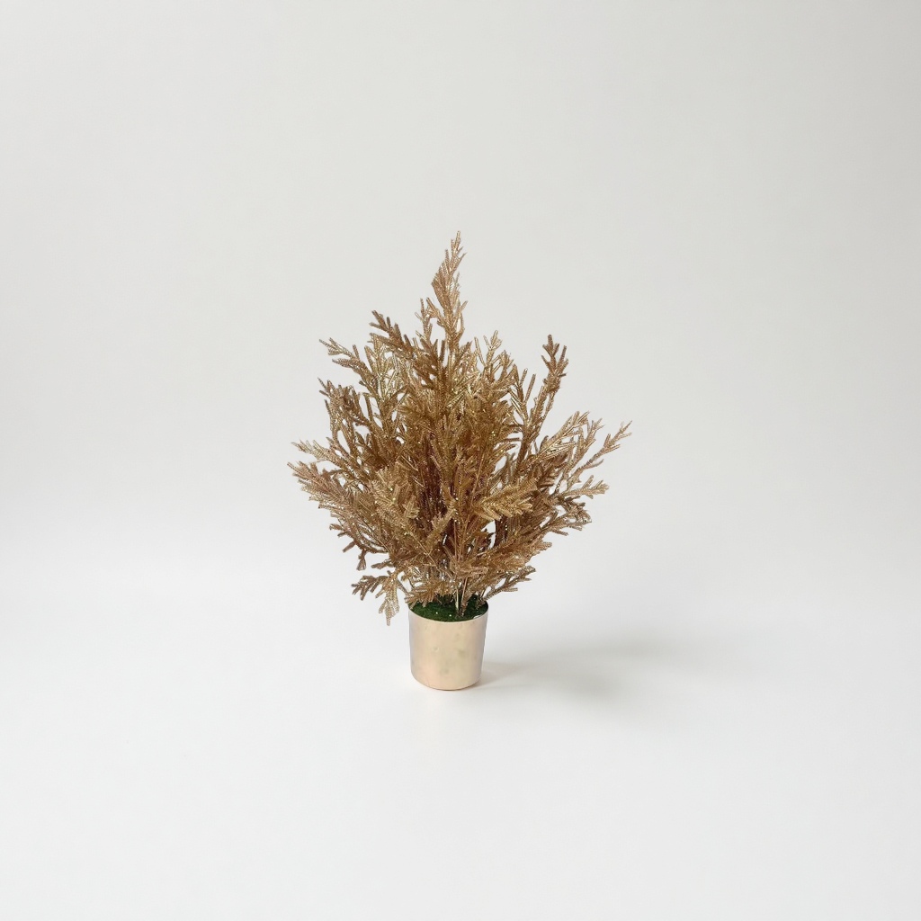 Christmas tree, money tree, fortune tree, mini potted plant, auspicious decoration, home feng shui ornaments, artificial flowers, plastic flowers, artificial flowers, artificial flowers, plastic details Picture