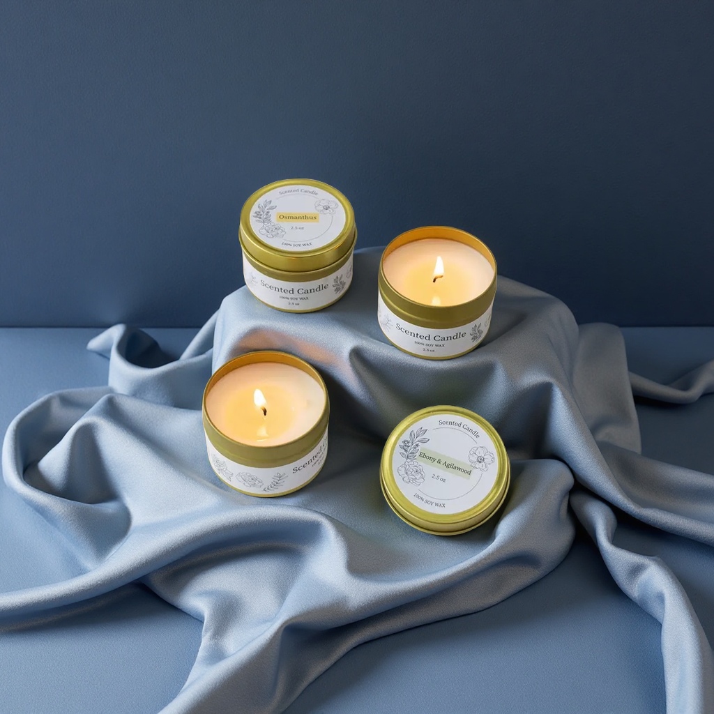 Aromatherapy candle gift box, smokeless soy wax, high-end souvenir, creating an atmosphere, aromatherapy decorative items for home decoration Application Scenario
