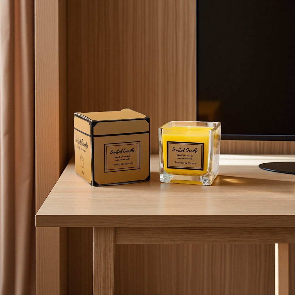 跨境无烟香薰蜡烛礼盒伴手礼玻璃杯大豆蜡烛生日香氛摆件家居装饰004022887