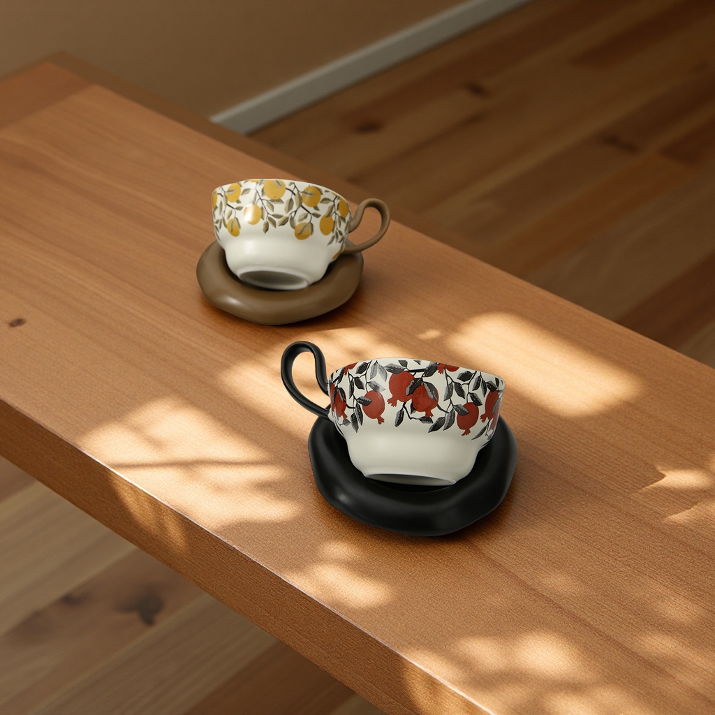 咖啡杯/子母杯/电动搅水杯/红茶杯/咖啡吧家具产品图