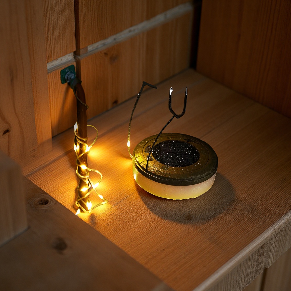Cross-border new solar outdoor camping light tape measure storage LED camping light string tent emergency atmosphere lighting