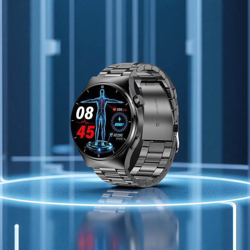 跨境爆款GT9pro智能AI语音助手手表多功能成人血糖血压心率尿酸健康监测腕表