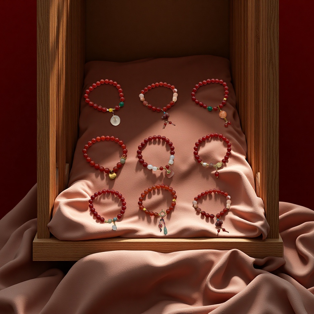 南红玛瑙手串小众设计手链玄学葫芦平安扣国风优雅气质女款手圈