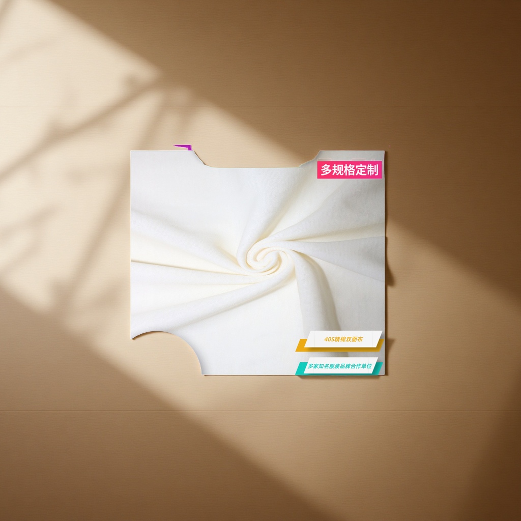 直销现货针织面料亲肤双面布精棉锦纶低弹力运动居家用布料其他针织面料