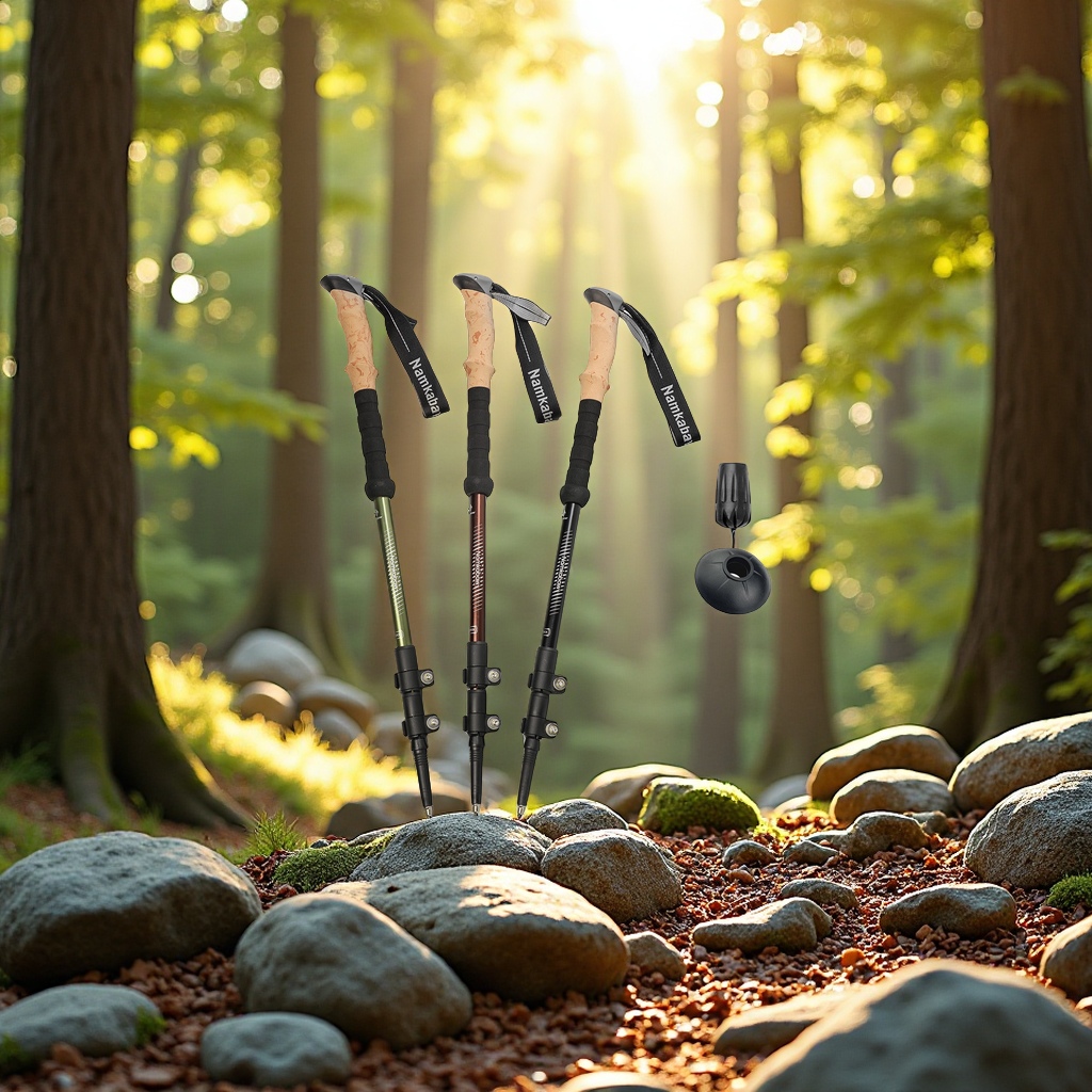 户外折叠登山杖/登山杖/碳纤维登山杖/拐杖/登山杖手杖产品图