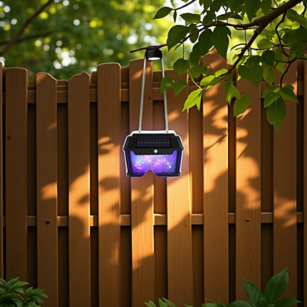 太阳能灯/aibucuo/投光灯/太阳能/太阳能板庭院灯产品图