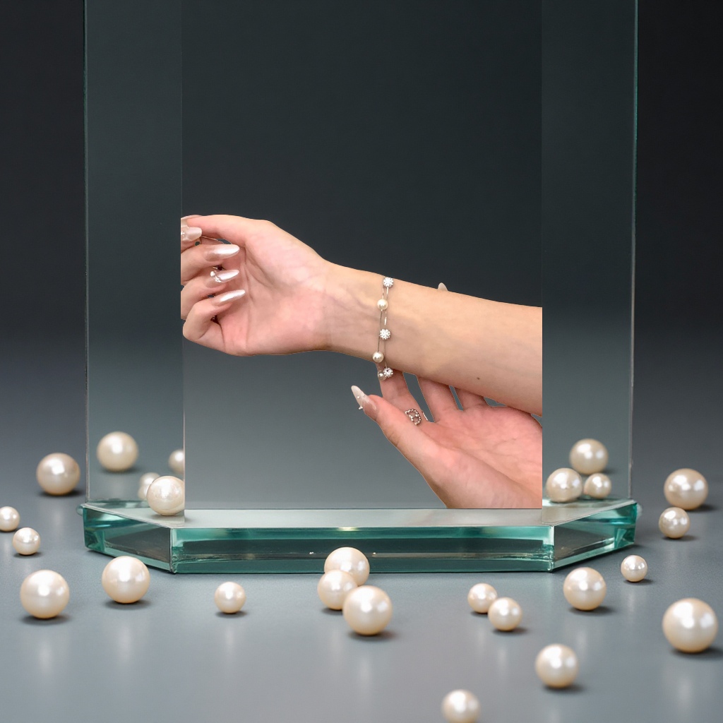 s925 sterling silver versatile Sparkling Zircon bead bracelet, elegant, unique, simple and fashionable jewelry accessory for women Specification image