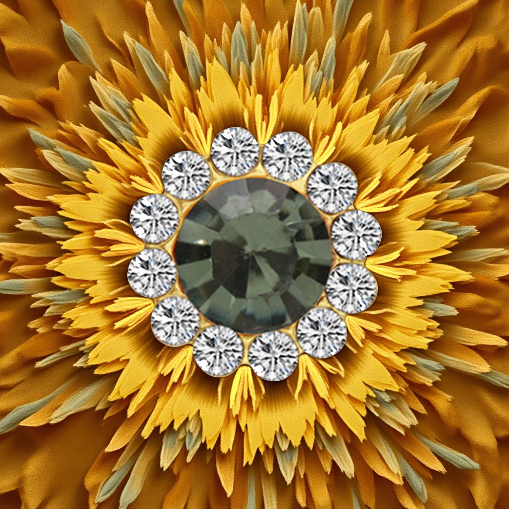 Wholesale 14MM sunflower glass drill hand-sewn drill DIY wedding dress, shoe and clothing accessories from the factory. Large supply