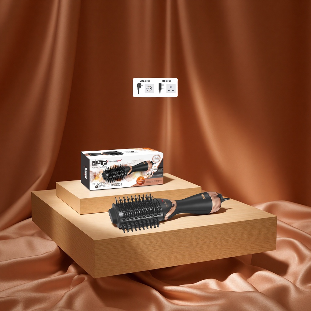 丹松DSP风梳套装多功能直卷发梳家用热风梳不伤发电动美发梳