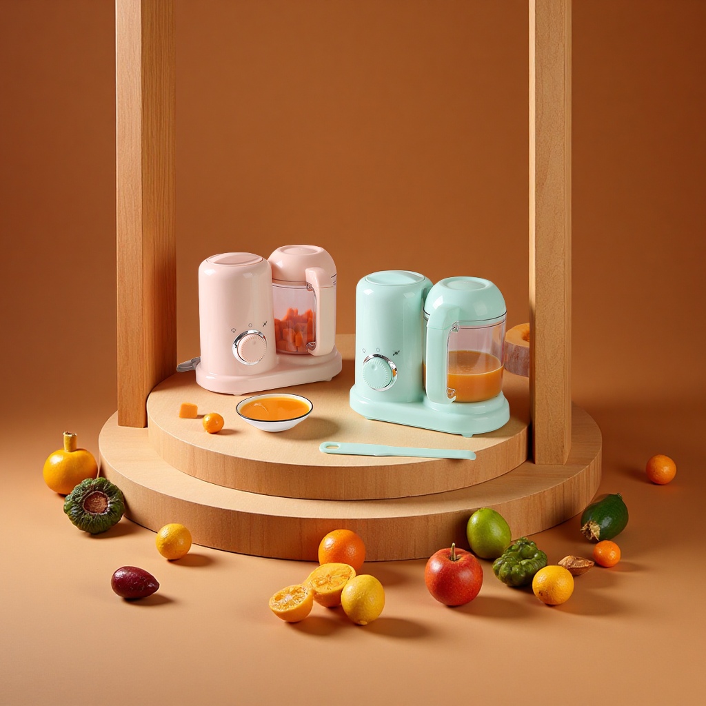 宝宝辅食器搅拌一体机多功能绞肉解冻加热婴儿辅食机豆浆机