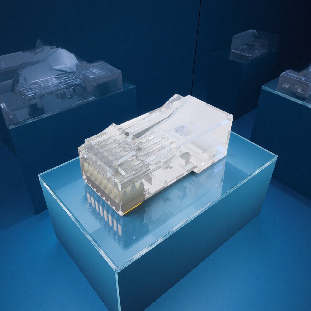 Hikvision unshielded network cable crystal heads, Category 5e and Category 6 crystal heads, high-definition connectors, network monitoring accessories, free shipping Item Picture