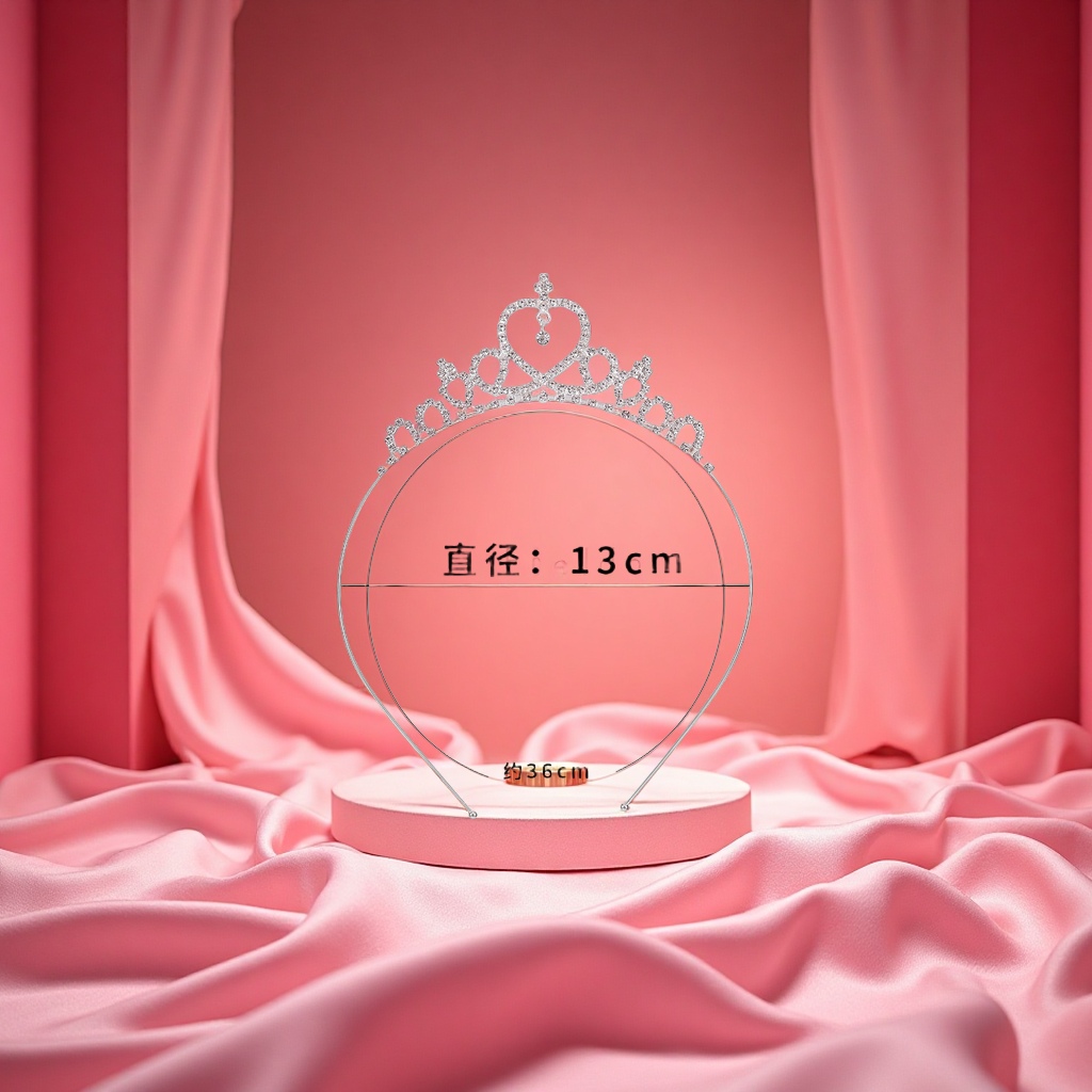 New children's headwear, heart-shaped princess crown headband, girls' hair accessory manufacturer, children's hair accessory headwear