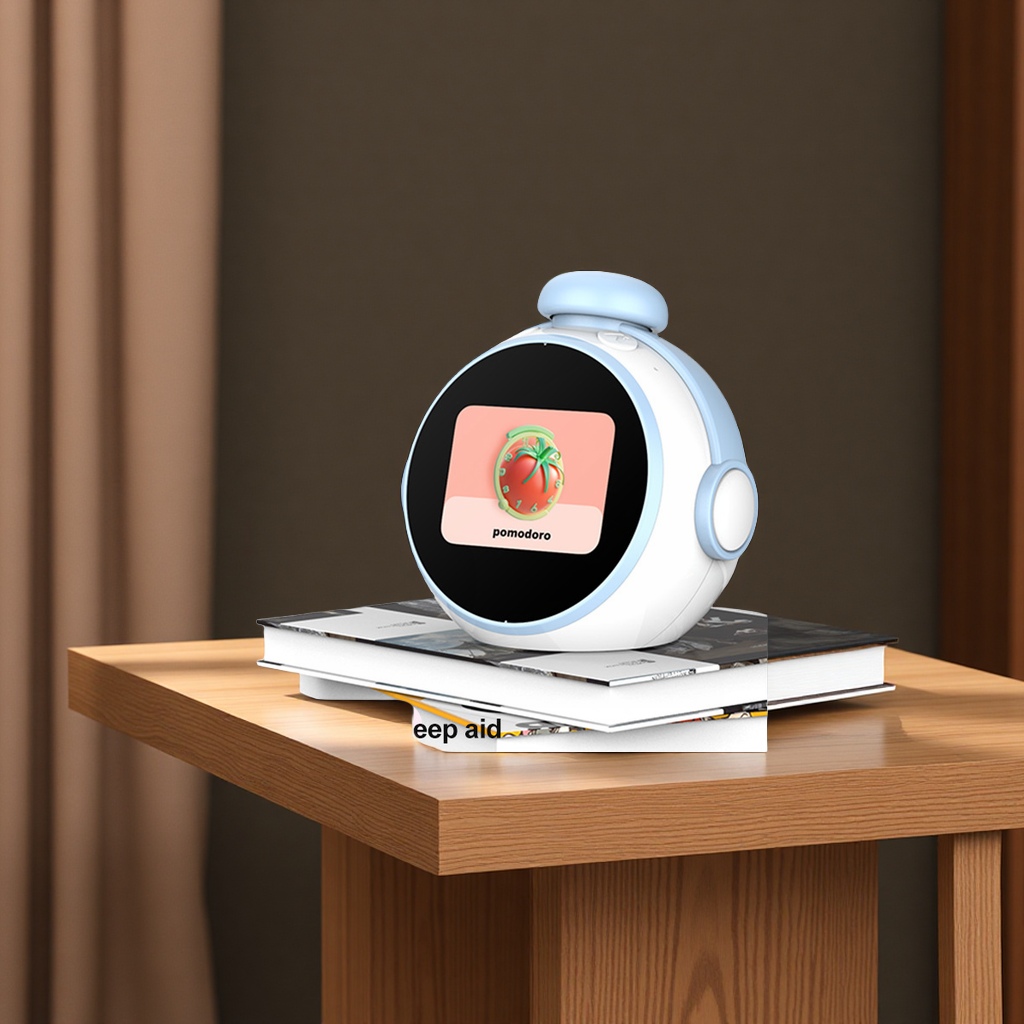 跨境专供智能学生闹钟多功能语音控制学习台钟AI时间管理器闹钟台钟