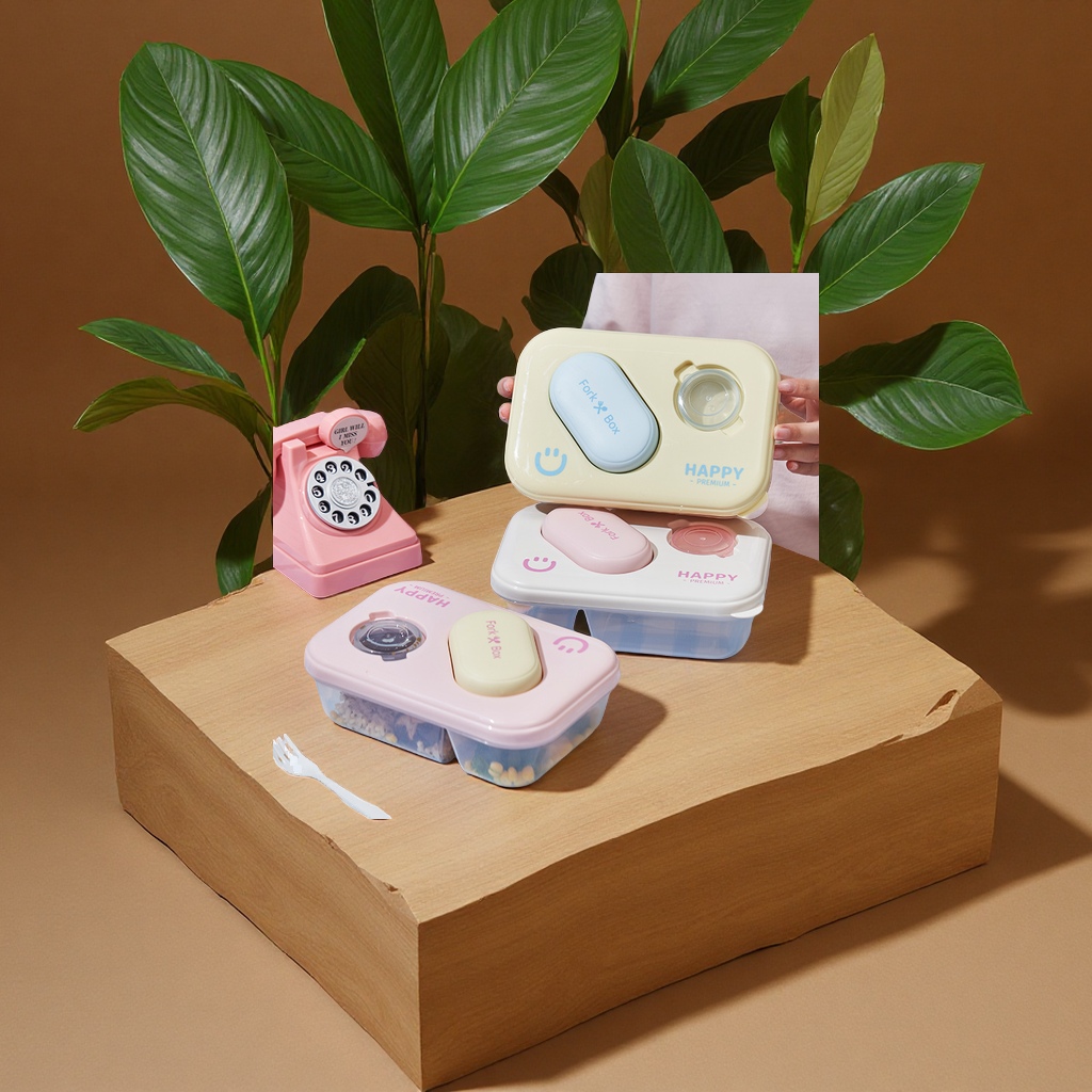 食品级学生便当盒带调料盒分格大容量保鲜饭盒带餐具防串味饭盒保鲜盒
