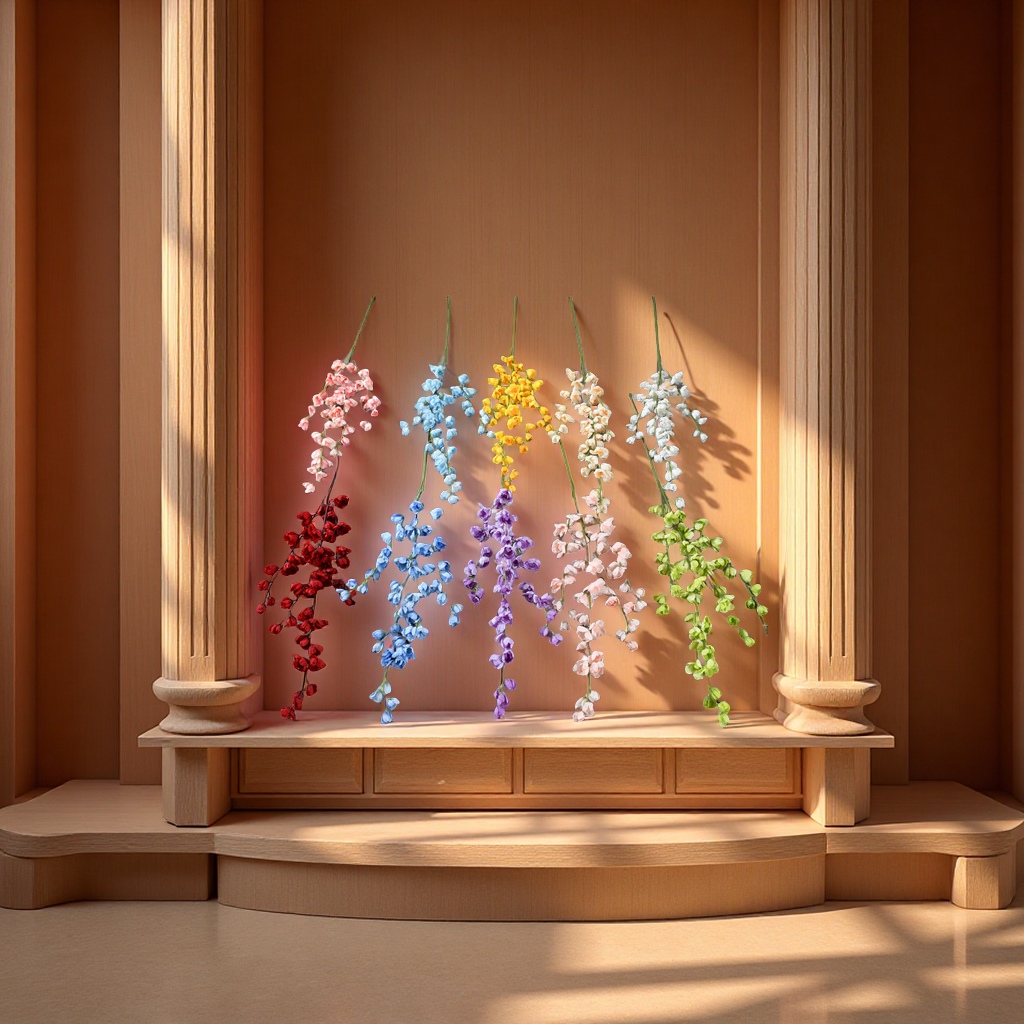 仿真紫罗兰高支大飞燕线条花婚礼酒店装饰假花绢布飞燕草植物