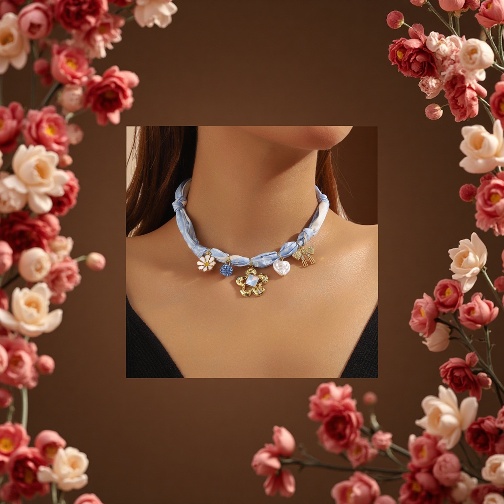 This necklace is a fashionable, simple and versatile metal chain accessory for women. It's a trendy and personalized accessory. It's a gift for girls Application Scenario