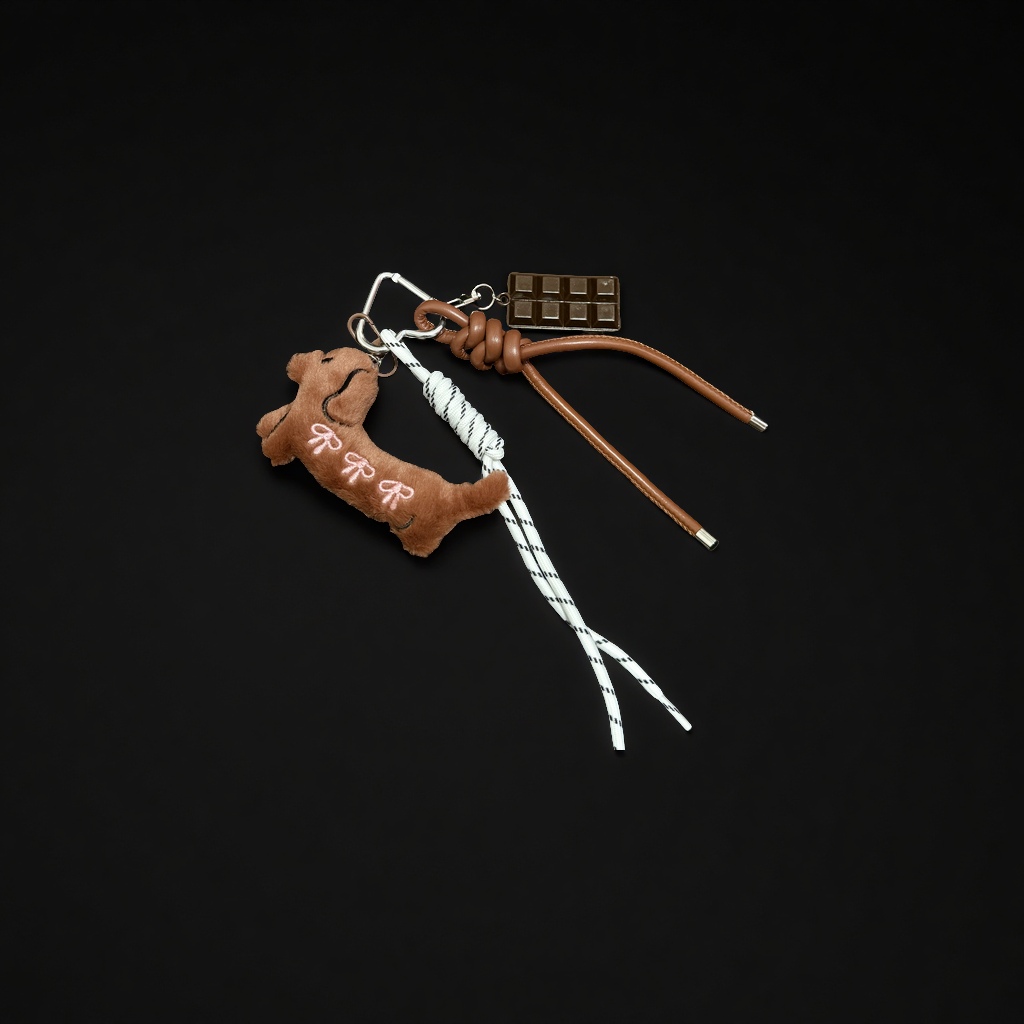 Dachshund bag pendant accessories, cute cartoon keychains, handcrafted creative trendy decorative gifts